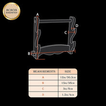 Load image into Gallery viewer, Elegant Two-Tier Solid Wood Sword Display Stand for Katana &amp; Medieval Swords