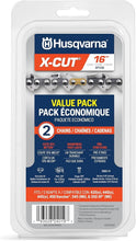 Load image into Gallery viewer, 16 Inch Chainsaw Chain - X-Cut SP33G, Low Kickback, Perfect for Arborists - 2pk