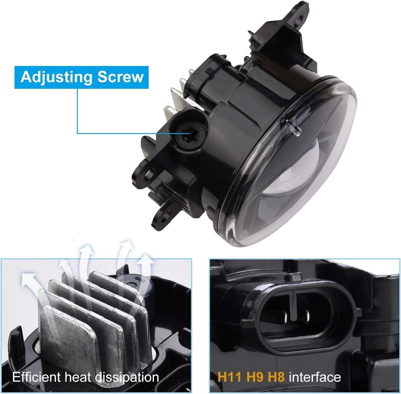 10W New LED Fog Lights Retrofit for NISSAN Frontier, Titan & SUBARU XV Crosstrek