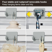 Load image into Gallery viewer, Sturdy Silver Over the Door Shower Caddy with Adjustable Height Shelf Design