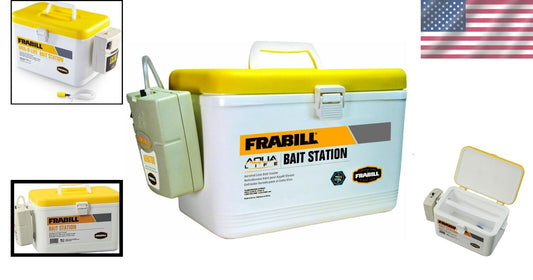 Multifunctional Fishing Bait Container with Portable Aerator - 8-Quart Capacity