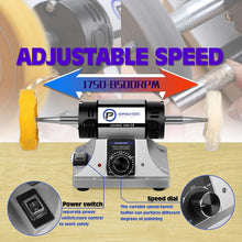 Load image into Gallery viewer, Portable Jewelry Buffing Machine with Cotton Buffs and Safety Glasses Included