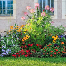 Load image into Gallery viewer, Stylish 10ft Decorative Garden Fence - 5 Rustproof Panels, Easy Storage Design