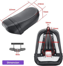 Load image into Gallery viewer, Comfort-Driven Black Rear Pillion Seat Pad for Kawasaki Vulcan S 650 (2015-2023)