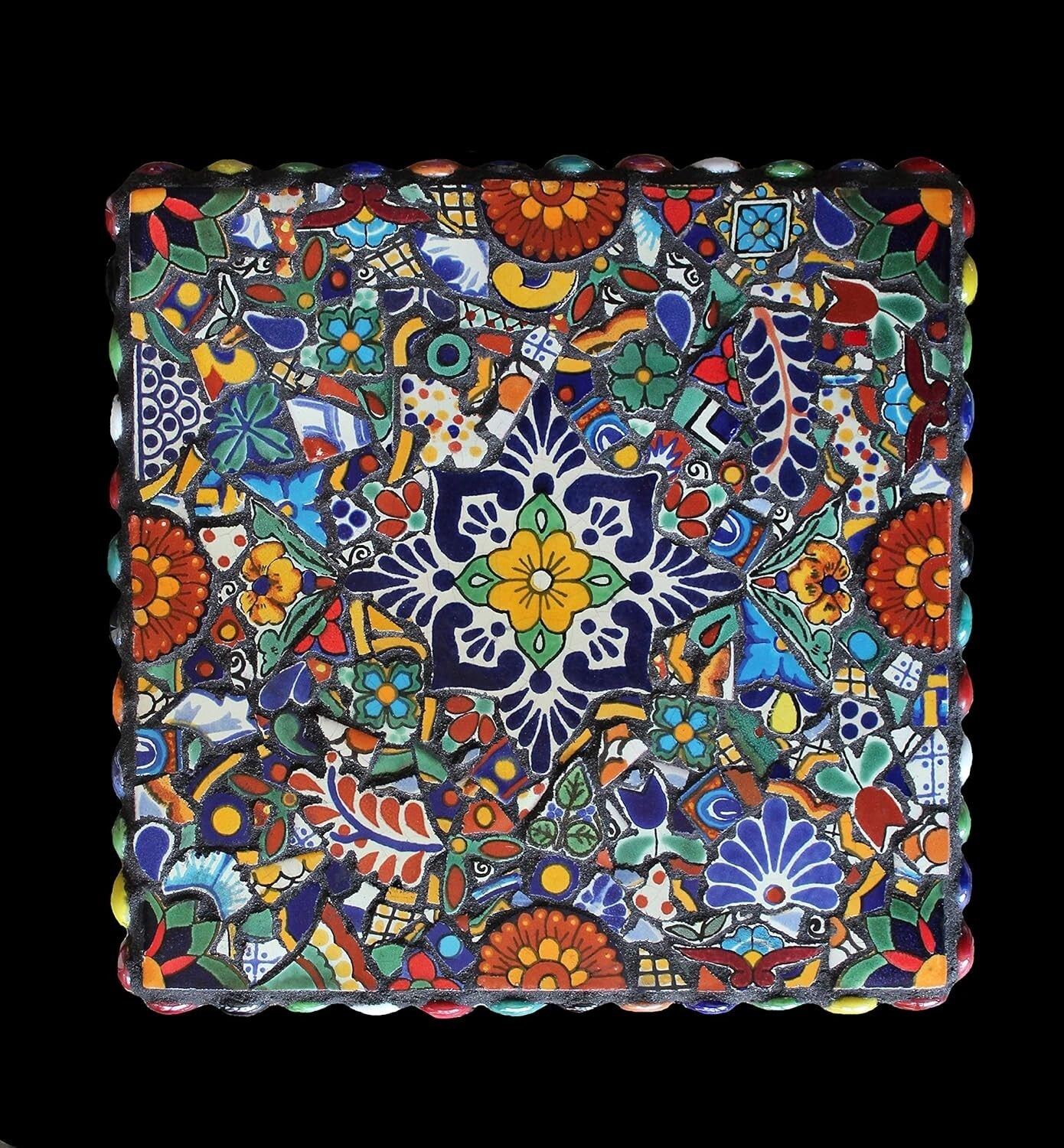 Beautiful Handcrafted Mexican Ceramic Tile - Ideal for Murals & Accent Pieces