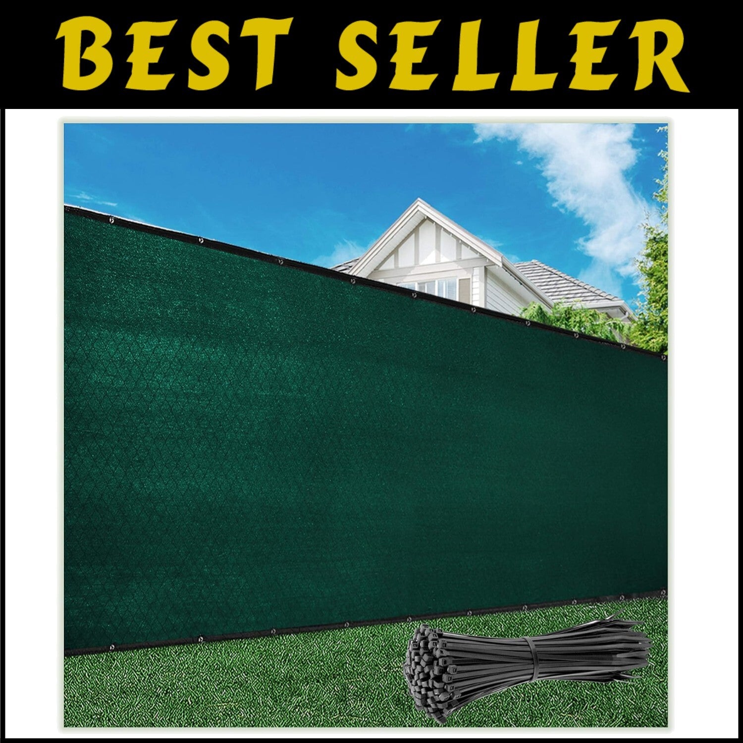 High-Density Polyurethane Privacy Net - UV Shield & Noise Blocking Solution