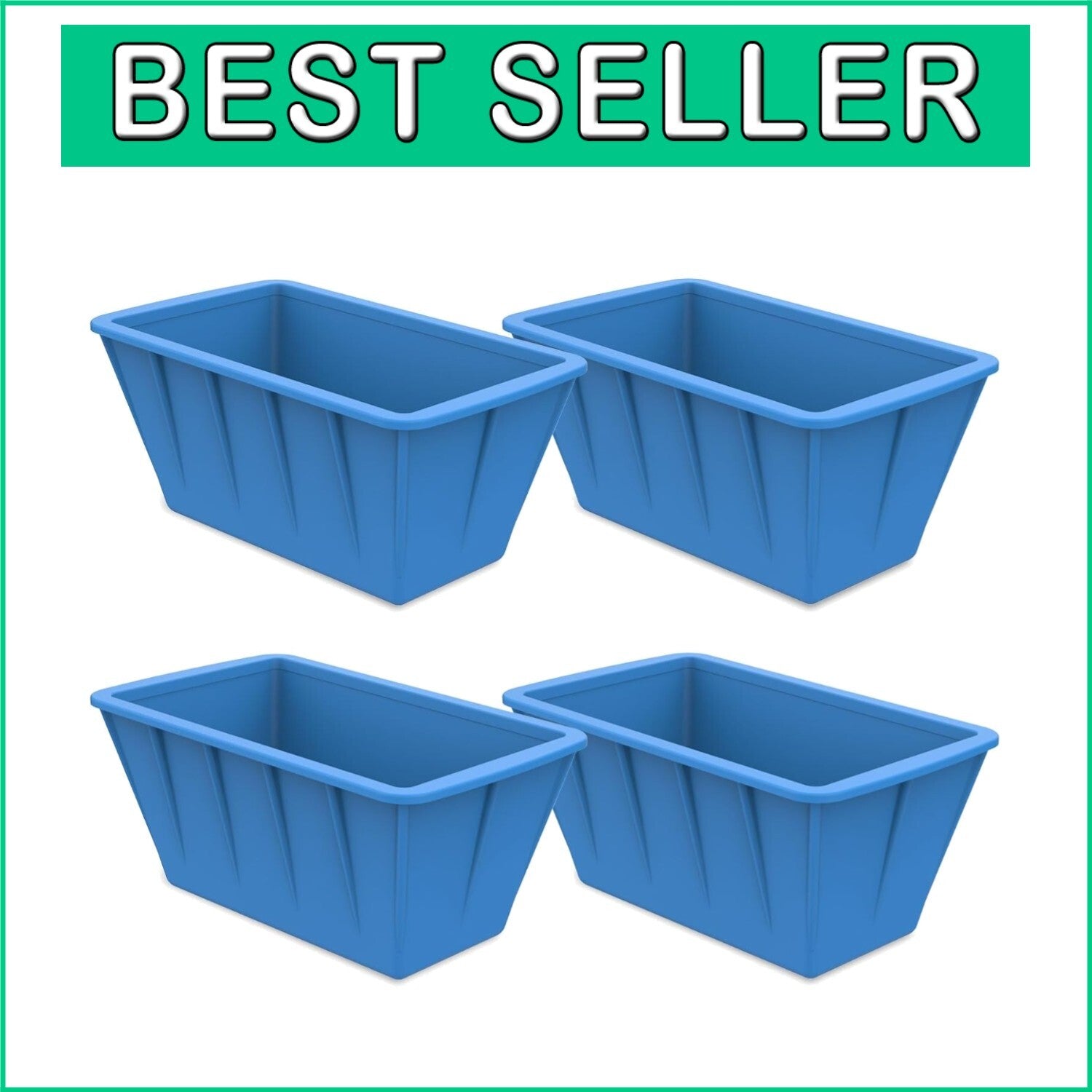 Extra Large Silicone Ice Cube Molds 4-Pack - 8LB for Cold Plunge Bliss