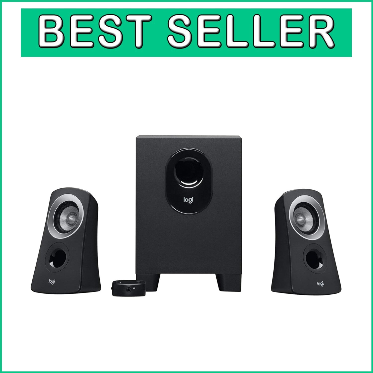 Dynamic 2.1 Multimedia Speakers with 3.5mm Inputs - Perfect for Home & Gaming