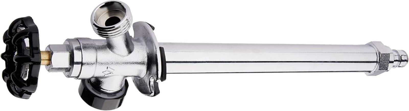 Durable 10" Frost-Free Sillcock with Anti-Siphon Design - Brass Chrome Finish