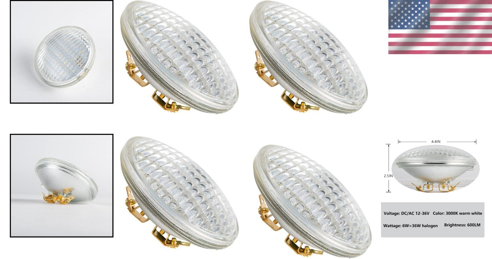 Energy Saving 6W LED Landscape Bulb 3000K Warm White - Waterproof Lighting