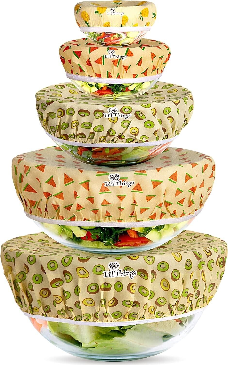 Fruity Theme Beeswax Food Covers - Elastic, Reusable, and Eco-Friendly Solution