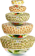 Load image into Gallery viewer, Fruity Theme Beeswax Food Covers - Elastic, Reusable, and Eco-Friendly Solution