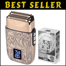 Load image into Gallery viewer, Professional Men's Electric Shaver with Titanium Blades &amp; Fast Recharge Feature
