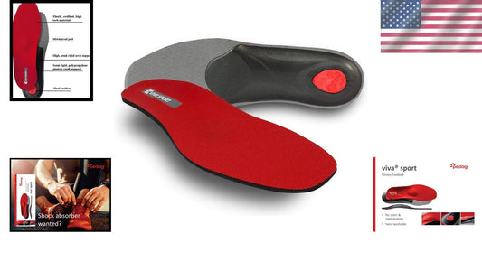 VIVA SPORT Vegan-Friendly Orthotic Inserts - Arch Support for Active Women