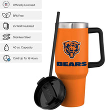 Load image into Gallery viewer, Leakproof 40oz Chicago Bears Tumbler with Side Handle - Insulated Mug