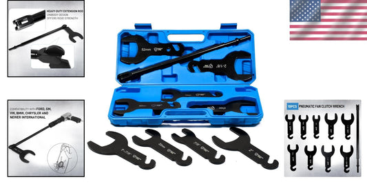 10Pc Pneumatic Fan Clutch Wrench Set for Easy Auto Repairs - Fits Ford, GM, Jeep