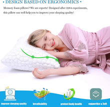 Load image into Gallery viewer, Adjustable King Size Pillows for All Sleep Positions - Soft Gel Foam (Set of 2)