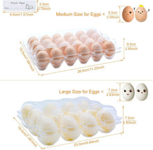 Load image into Gallery viewer, Reusable 24 Egg Clear Cartons with Free Labels – Perfect for Markets &amp; Farms