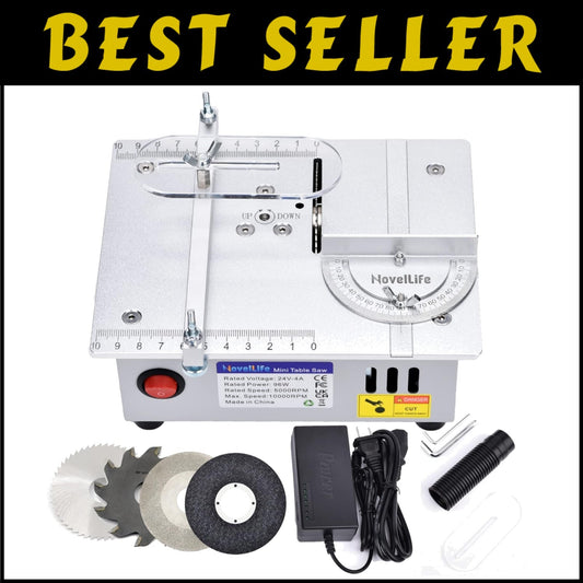 Versatile Desktop Mini Table Saw with Adjustable Cutting Depth for Crafts