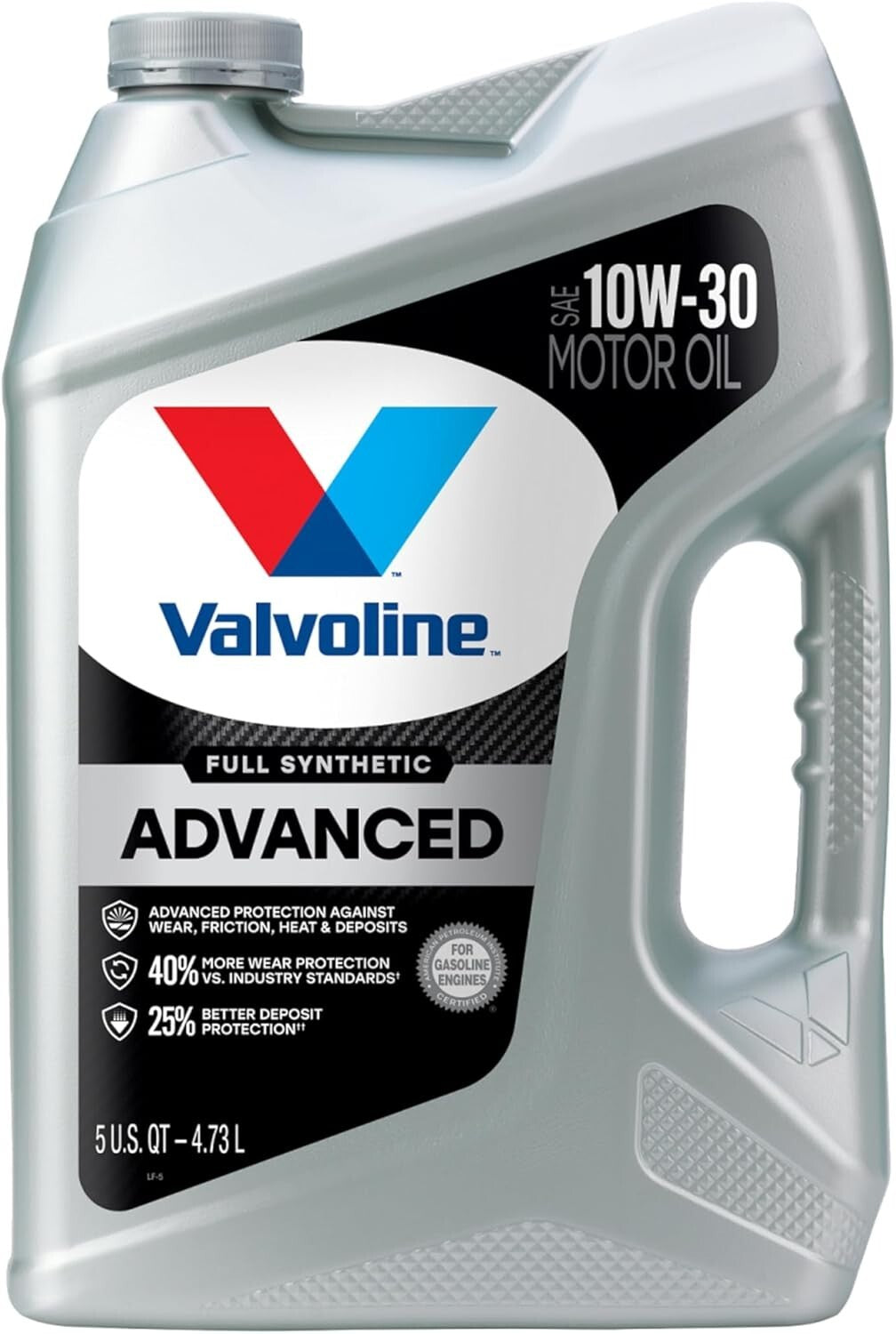 Advanced SAE 10W-30 Motor Oil - Full Synthetic Case (15 QT) for Engine Longevity
