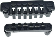 Load image into Gallery viewer, 6.3mm Black Tune-O-Matic Roller Saddle Bridge &amp; TP-6 Stopbar for Epiphone Models