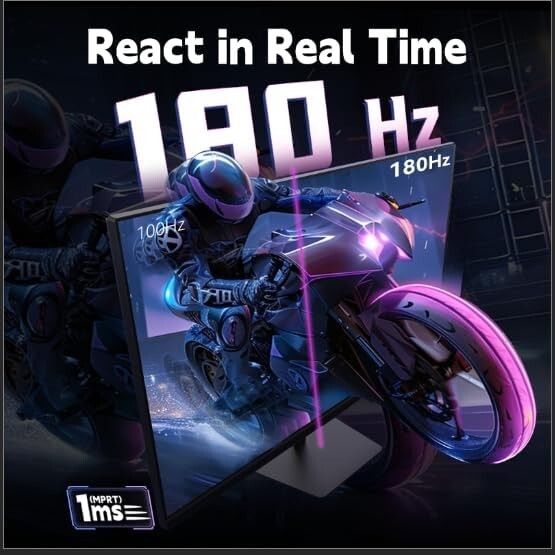 27-Inch 180Hz Gaming Monitor with 1ms Response Time & Fast IPS Technology