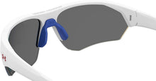 Load image into Gallery viewer, Matte White/Blue Boys' Wrap Sunglasses with Durable TR90 Frame - 69mm Lens