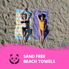 Load image into Gallery viewer, 6-Pack of Absorbent Turkish Beach Towels - Oversized Sand-Free, Travel-Friendly