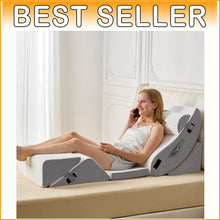Load image into Gallery viewer, Orthopedic Adjustable Wedge Pillow Set, Portable Memory Foam Support for Adults