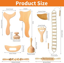 Load image into Gallery viewer, 10-Piece Wooden Massage Roller Kit for Ultimate Muscle Relief &amp; Relaxation
