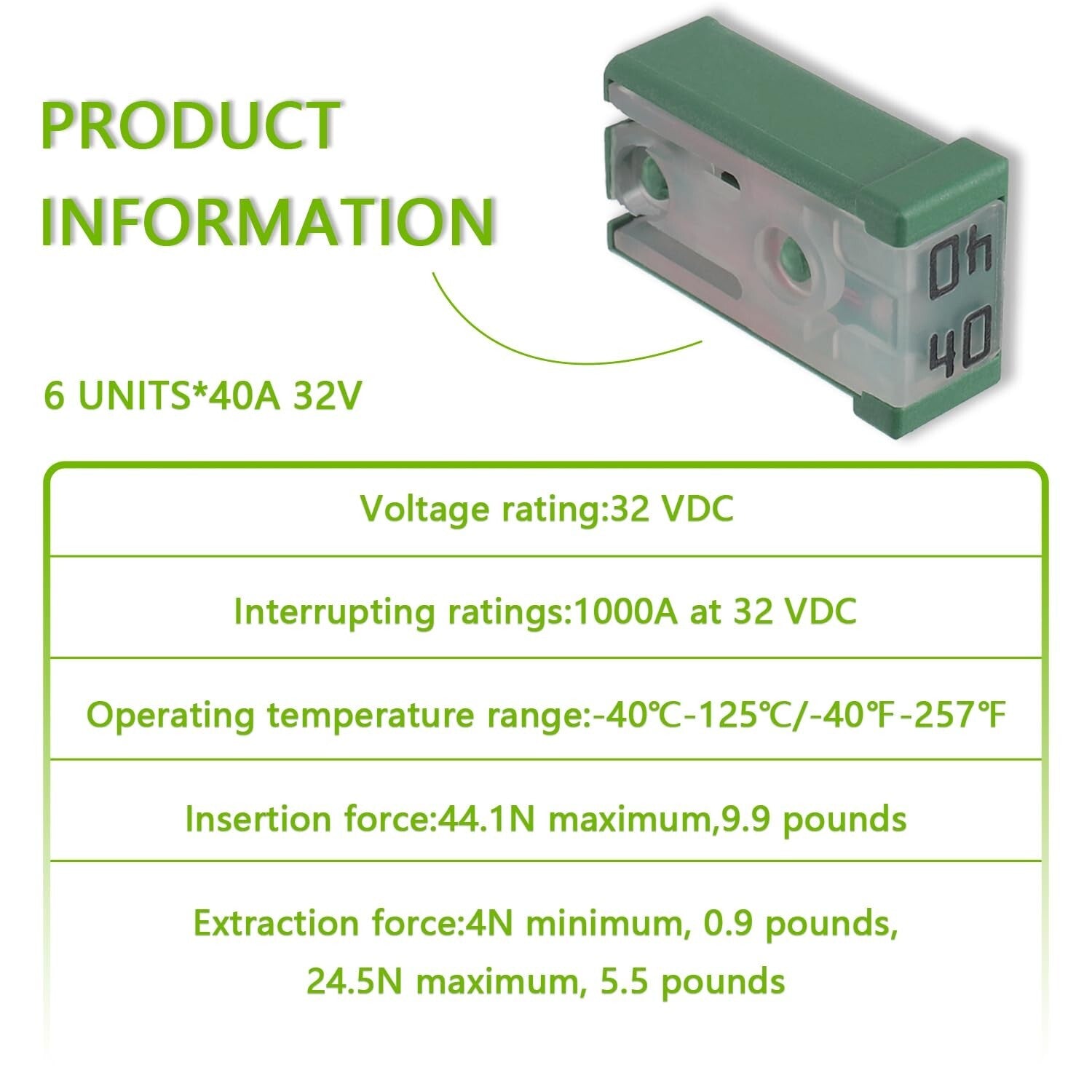 Versatile 14-Piece MCASE Fuse Cartridge Kit - 15A-60A for Automotive Needs