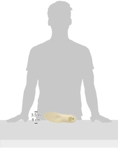 Eco-Friendly Leather Arch Support Insoles for Plantar Fasciitis Relief - Tan