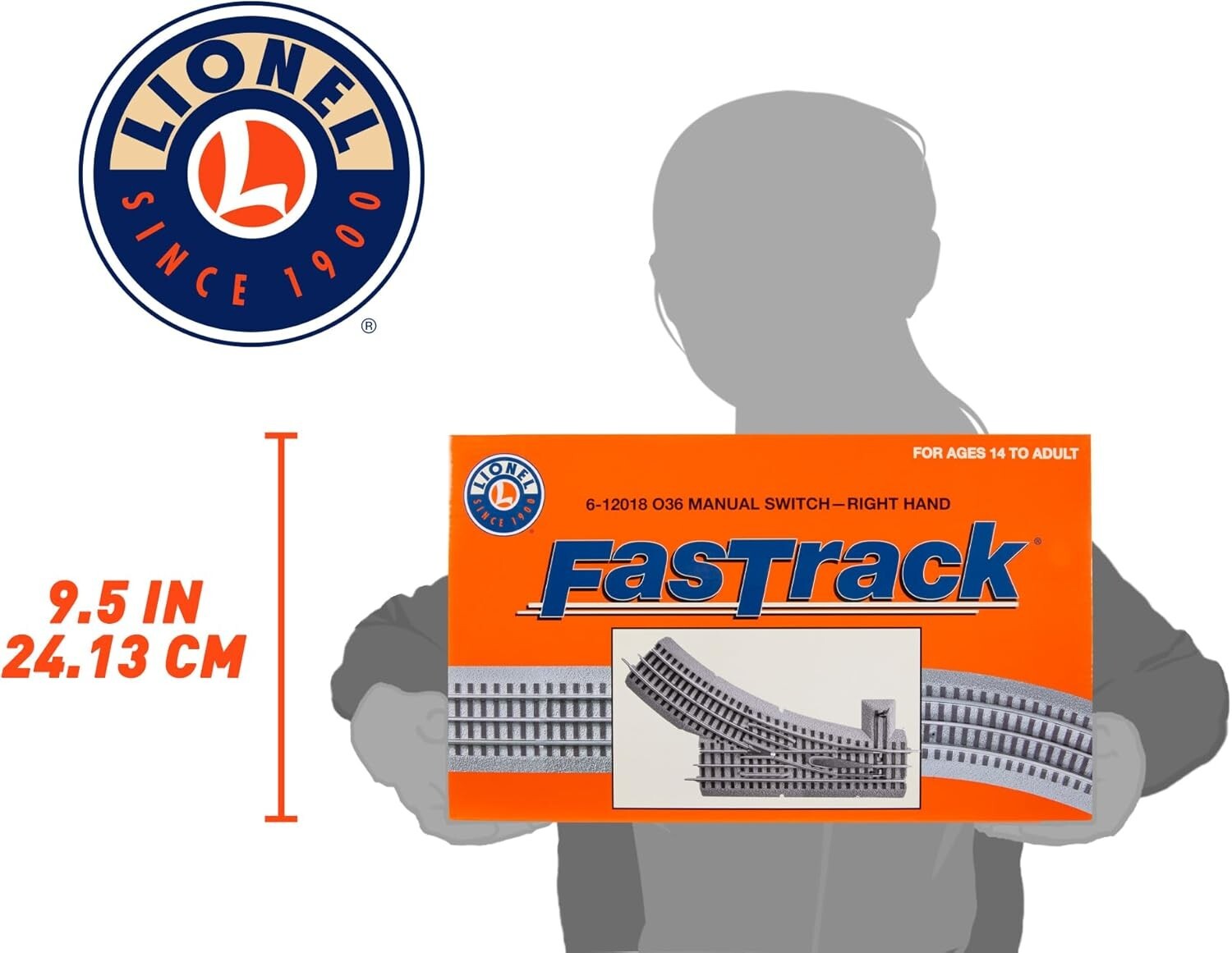 Easy Assembly FasTrack 036 Right-Hand Switch - Enhance Your Train Track Setup