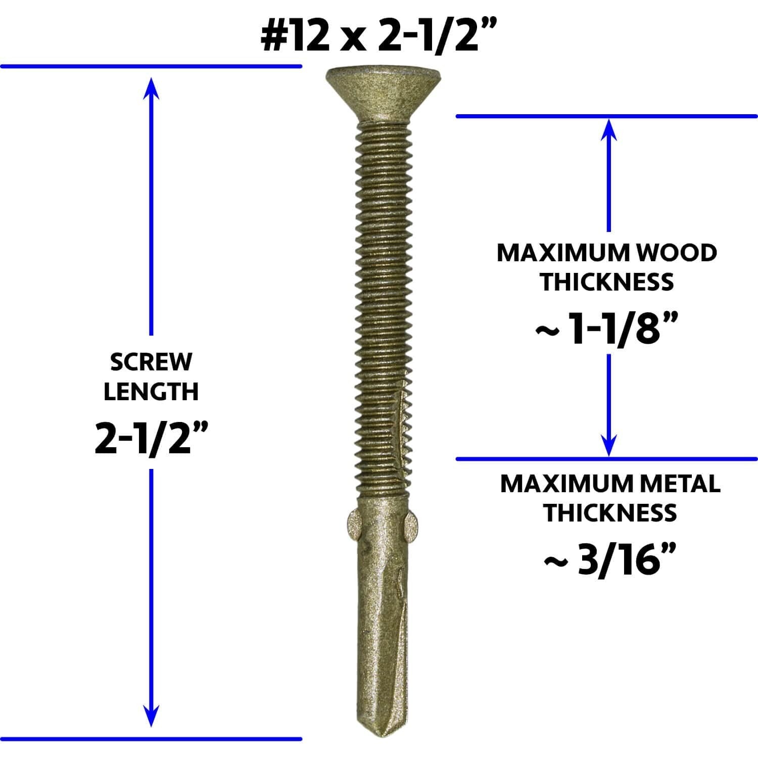 T30 Torx Self-Drilling Screws - Wood to Metal Fasteners for Trailers & Flatbeds