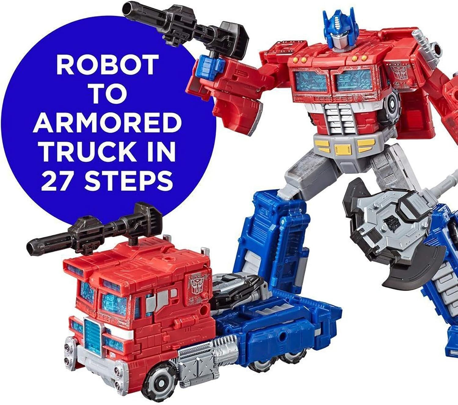 8.5" Transformers Optimus Prime Voyager Class Action Figure with Custom Weapons