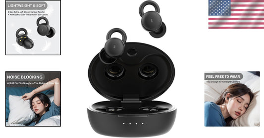 Wireless Sleep Buds for Side Sleeping - Bluetooth Earbuds with Silicone Tips