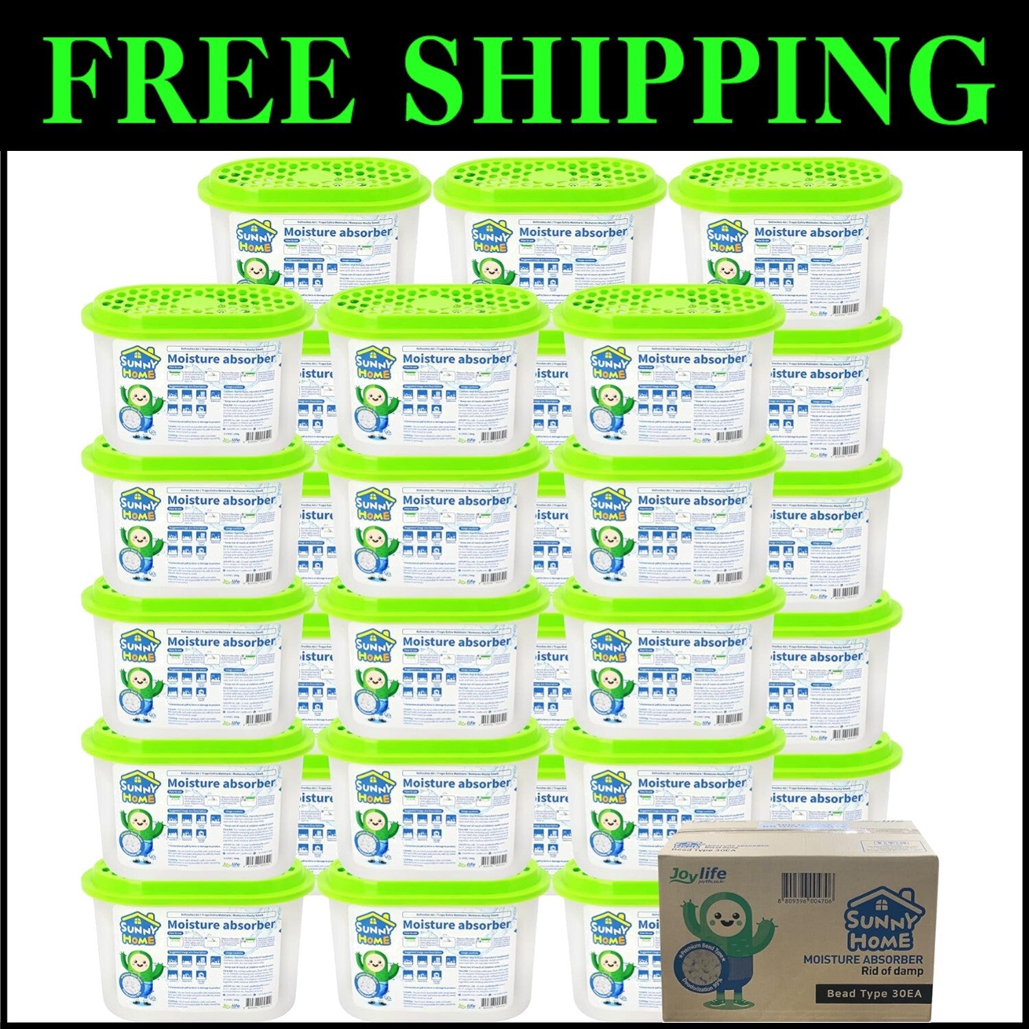 Portable 30 Pack Dehumidifiers - 17.7oz Moisture Absorbers for Home and Cars