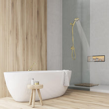 Load image into Gallery viewer, Spa-Like Experience: 4.5" Polished Brass Handheld Showerhead with 6 Spray Modes