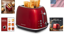 Load image into Gallery viewer, Compact Retro 2 Slice Toaster with Multiple Toasting Modes and Easy Clean Design