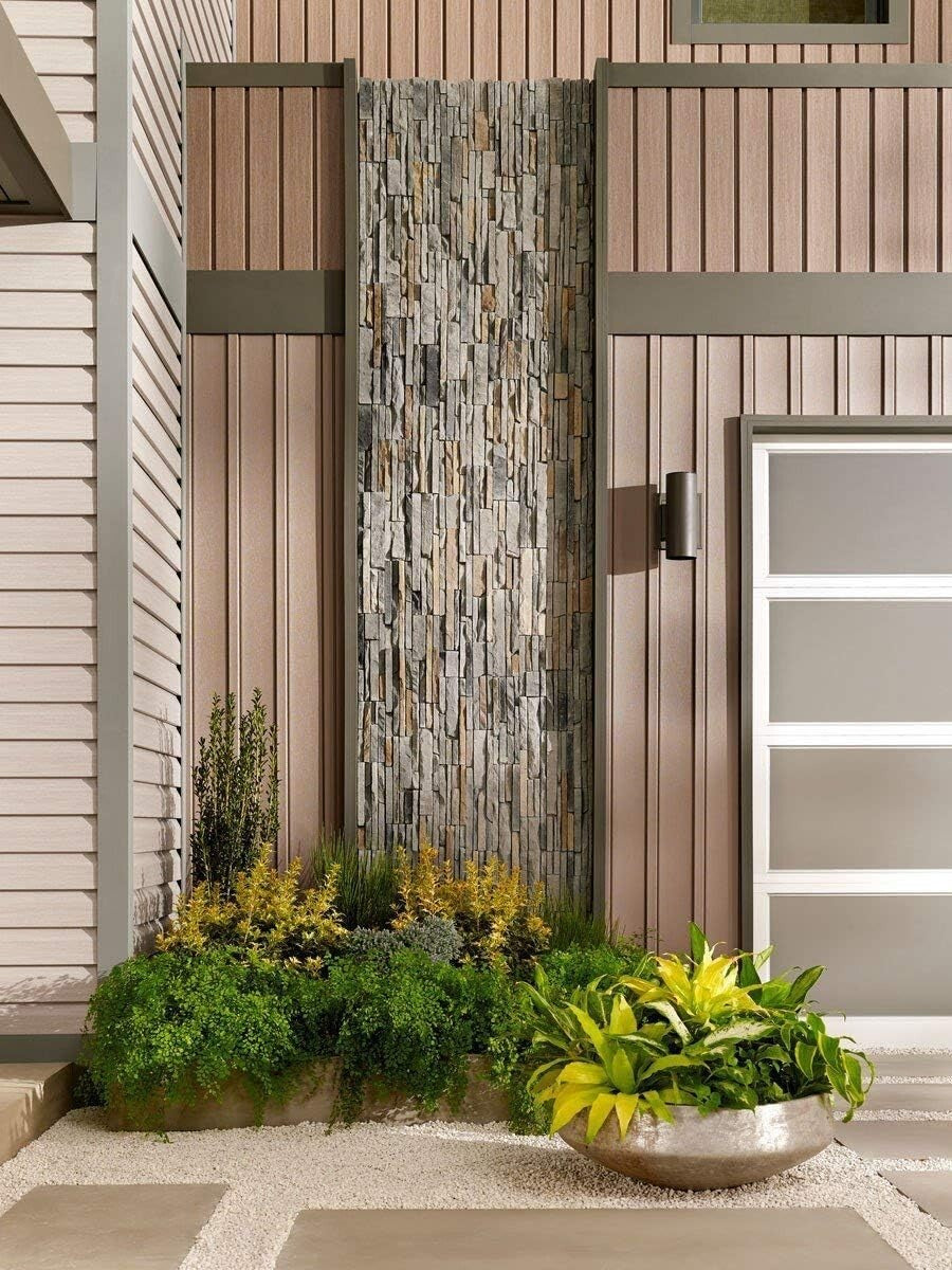 Stylish 12" Outdoor Cylinder Wall Sconce - Up/Down Light in Bronze Finish