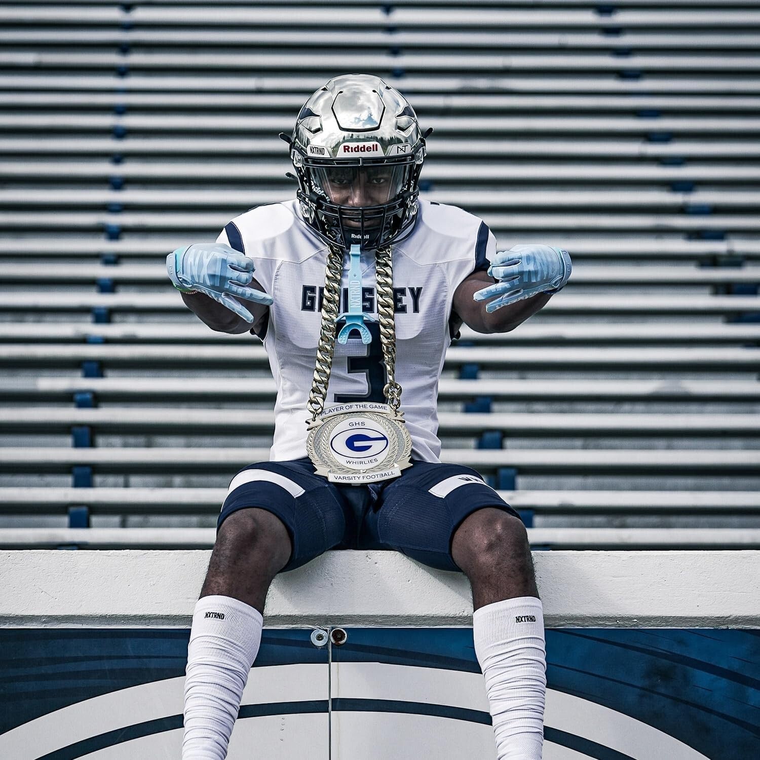 Durable Polycarbonate Football Visor with Anti-Fog Technology - One Size Clear