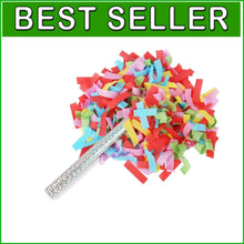 Load image into Gallery viewer, Colorful Tissue Paper Confetti Wands - 40 Pack for Birthdays &amp; Graduations