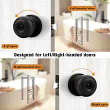 Load image into Gallery viewer, 5 Pack Oil Rubbed Bronze Privacy Door Knobs - Easy Installation &amp; Secure Lock