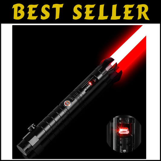 Heavy Duty Dueling Lightsaber - Crystal Hilt, RGB Color Change, & Motion Control