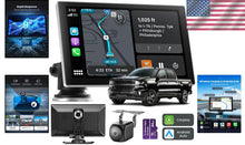 Load image into Gallery viewer, Portable 4K Carplay Screen with Real-time GPS, Backup Camera &amp; Bluetooth Audio