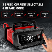 Load image into Gallery viewer, 3-Level Adjustable Current Battery Charger - 30 Amp Lithium and AGM Desulfator