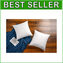 Load image into Gallery viewer, 22x22 Premium Goose Down Feather Pillow Inserts - Set of 2 for Luxurious Comfort