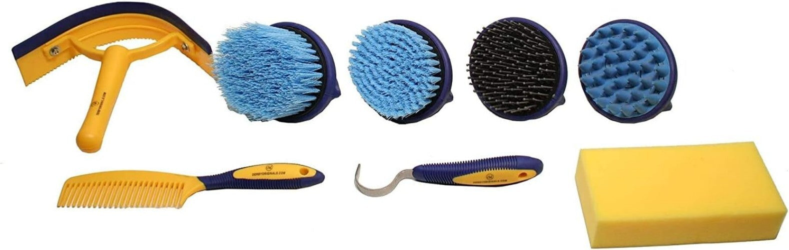 Deluxe 9-Piece Horse Grooming Set with Matching Carry Bag - Perfect for All Ages