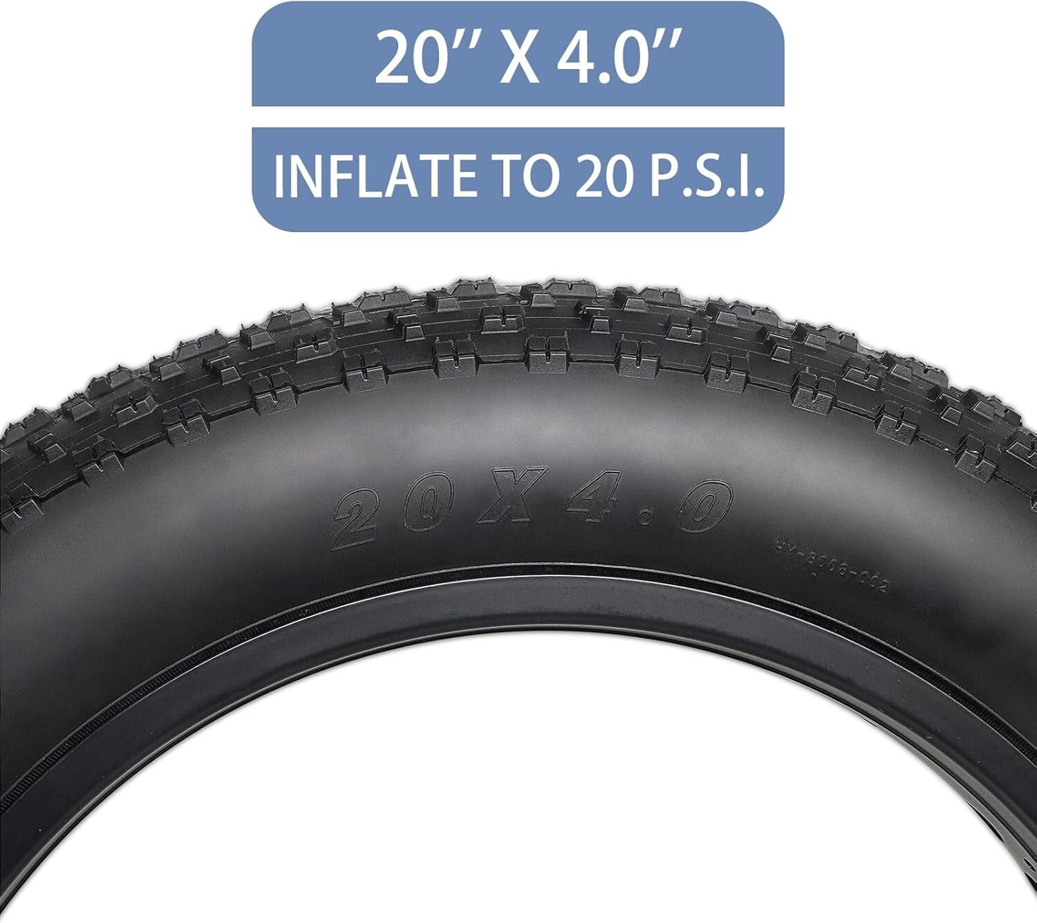 All-Terrain 20x4.0 Inch Fat Bike Tire Set with Exceptional Grip and Traction