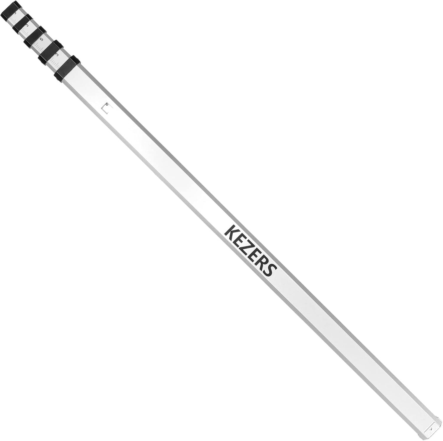 Durable Dual-Sided 16 Foot Aluminum Grade Rod with Bubble Level & Carry Case